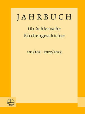 cover image of Jahrbuch für Schlesische Kirchengeschichte